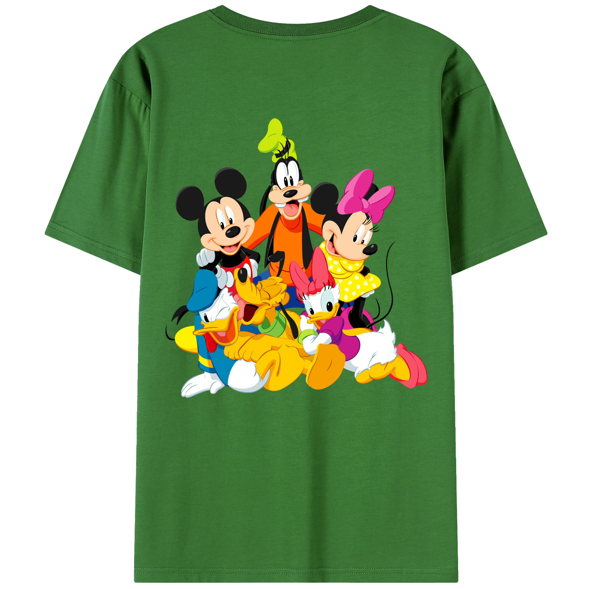 （画像用） ミッキーマウス Mickey Mouse レディース半袖Tシャツ(バックプリント)